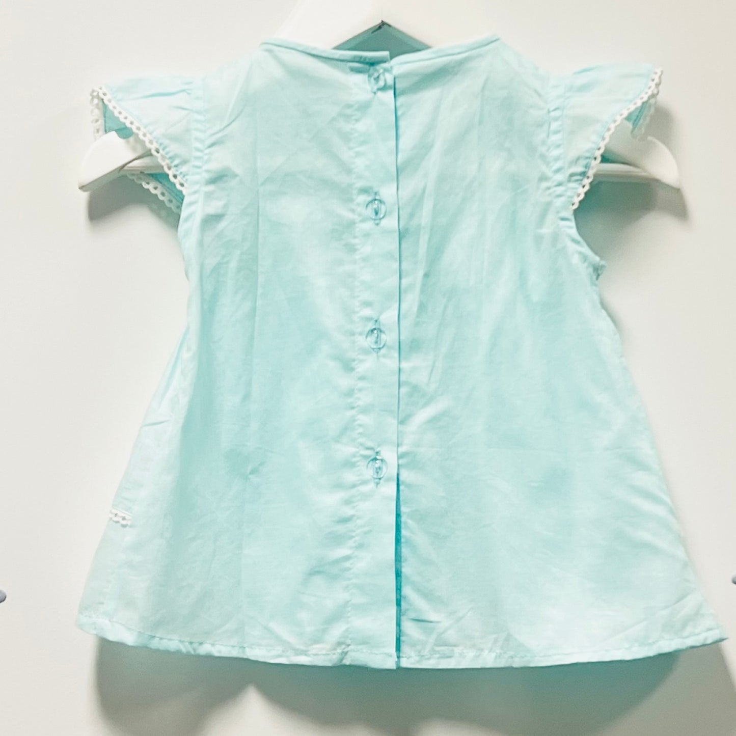 Mint Green hand smocked Dress