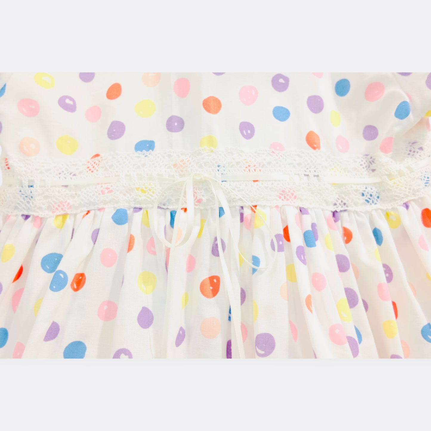 Rainbow Polka Dot Delight Dress