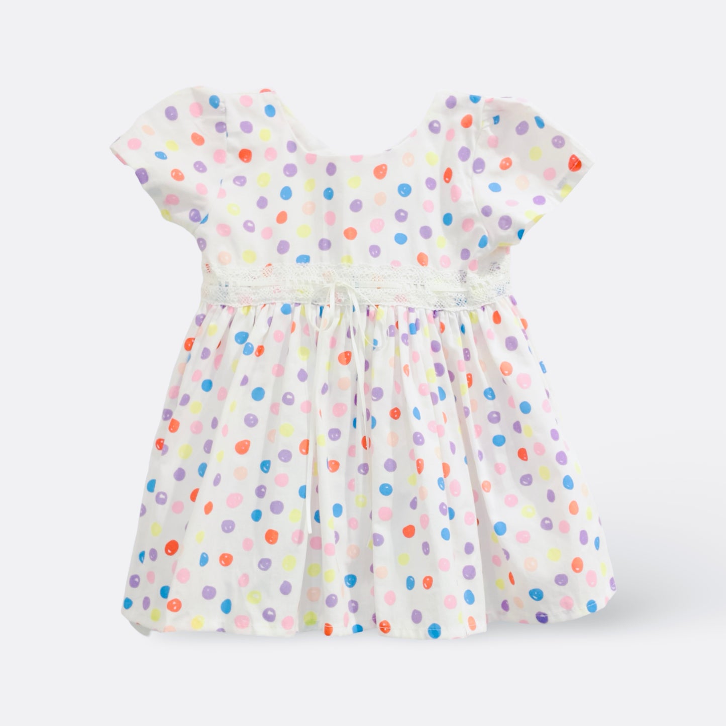 Rainbow Polka Dot Delight Dress