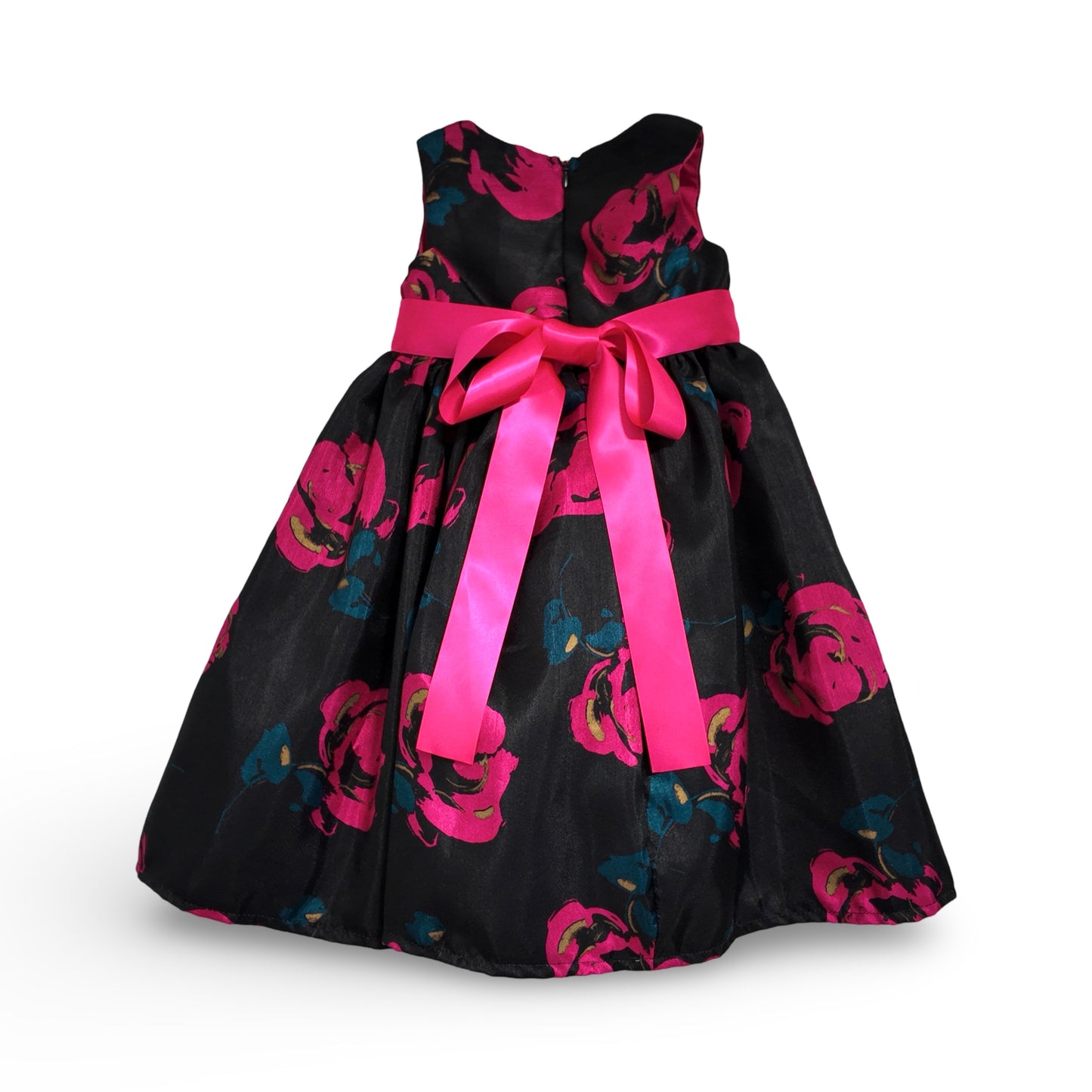 Satin floral dress