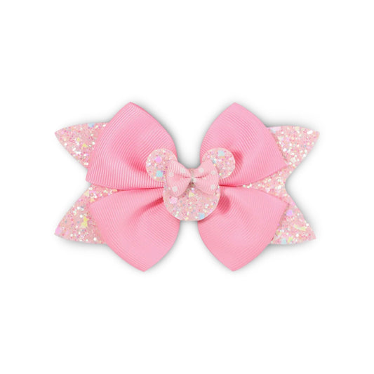 Pink Glitter bow