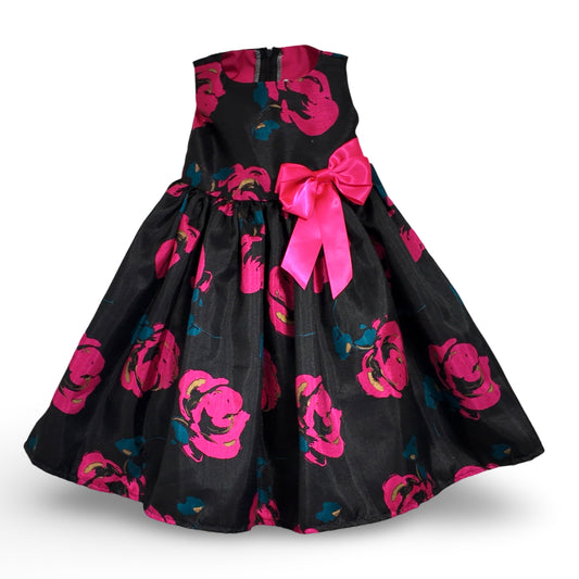 Satin floral dress