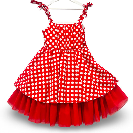 Red White Polka Dot Dress