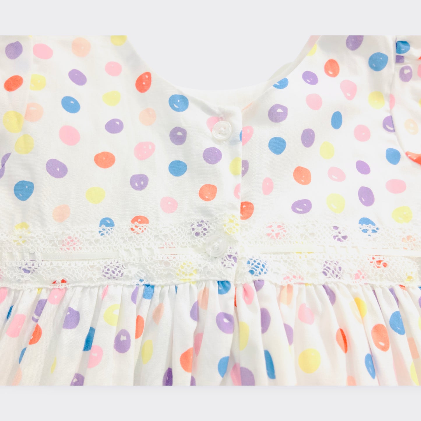 Rainbow Polka Dot Delight Dress