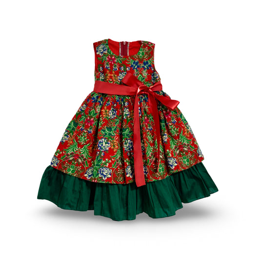 Red Green Dress