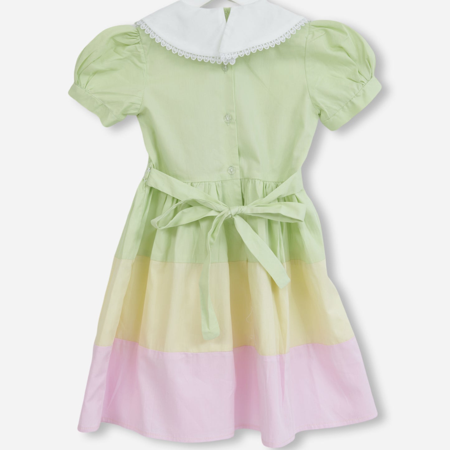 Multi Col Hand Smock Dress