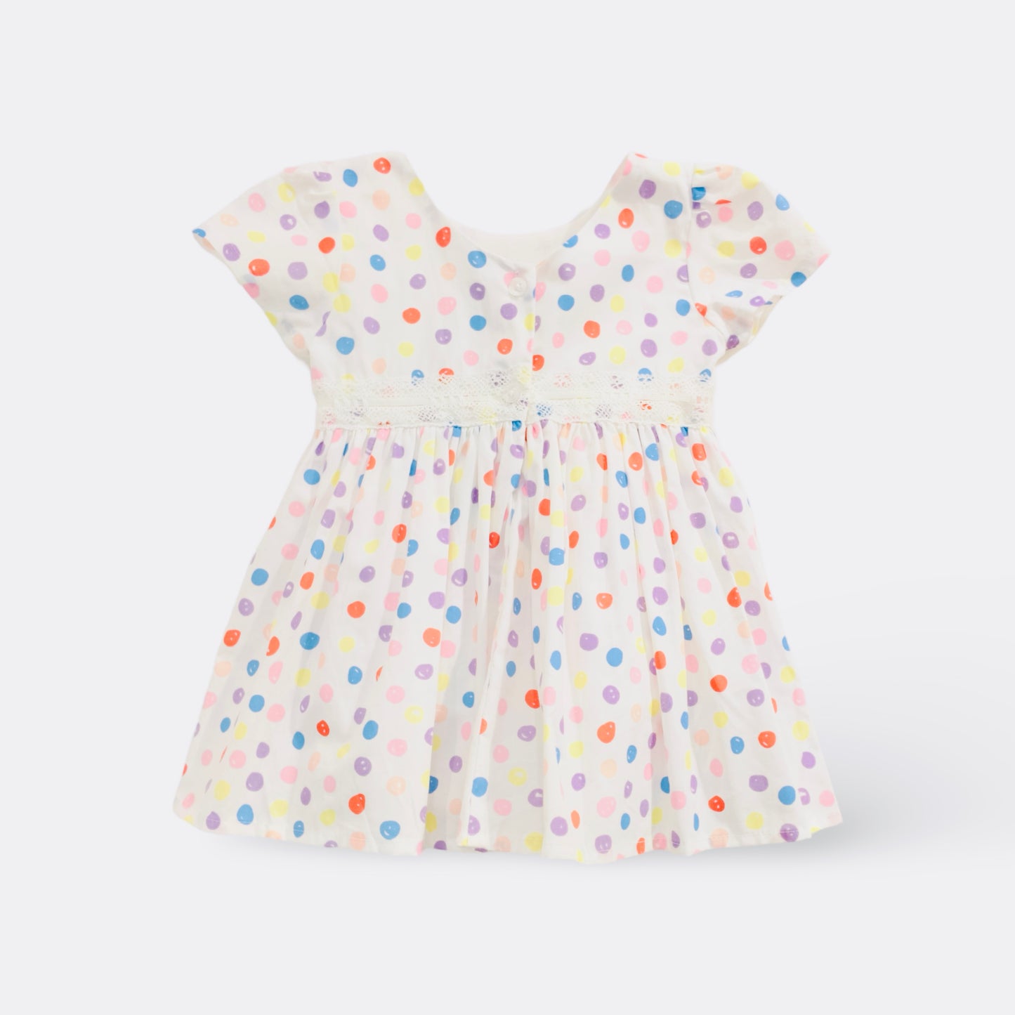 Rainbow Polka Dot Delight Dress