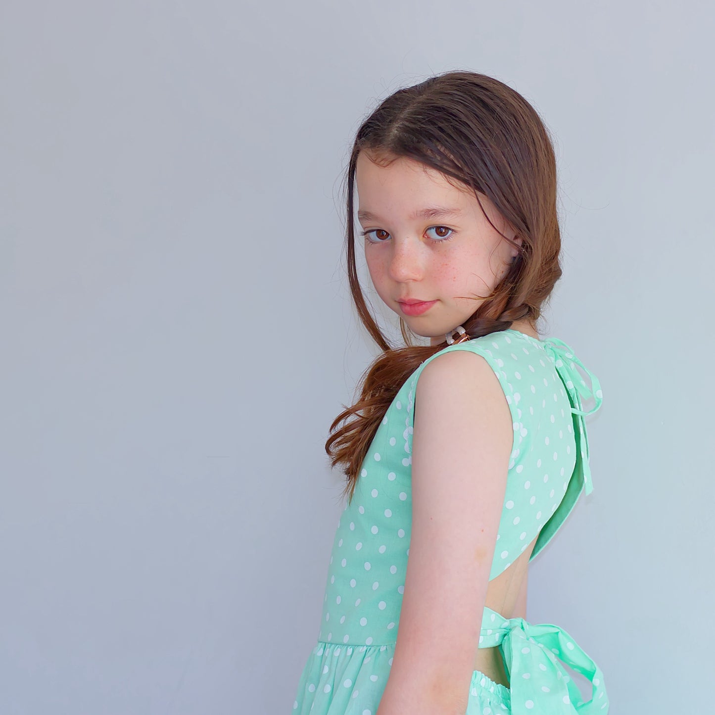 Mint Green Polka Dot Dress