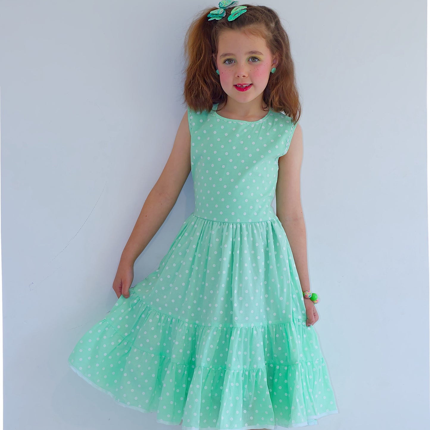 Mint Green Polka Dot Dress