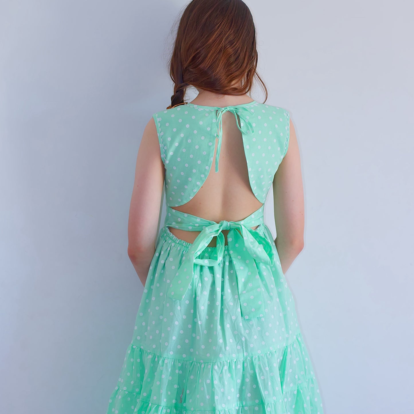 Mint Green Polka Dot Dress