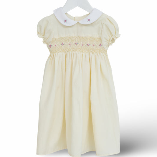 Yellow smock dress