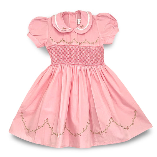 Pink Hand Smocked Dress