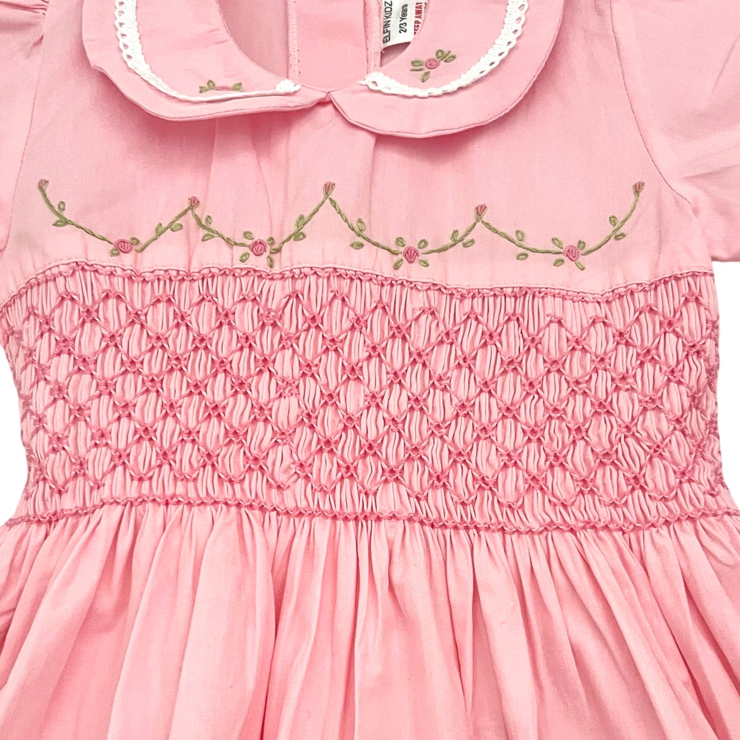 Pink Hand Smocked Dress